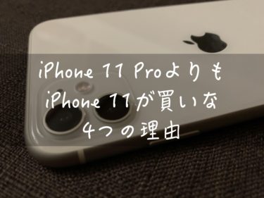 iPhone 11とProを比較！カメラ機能を使わないなら11で良いかもしれない